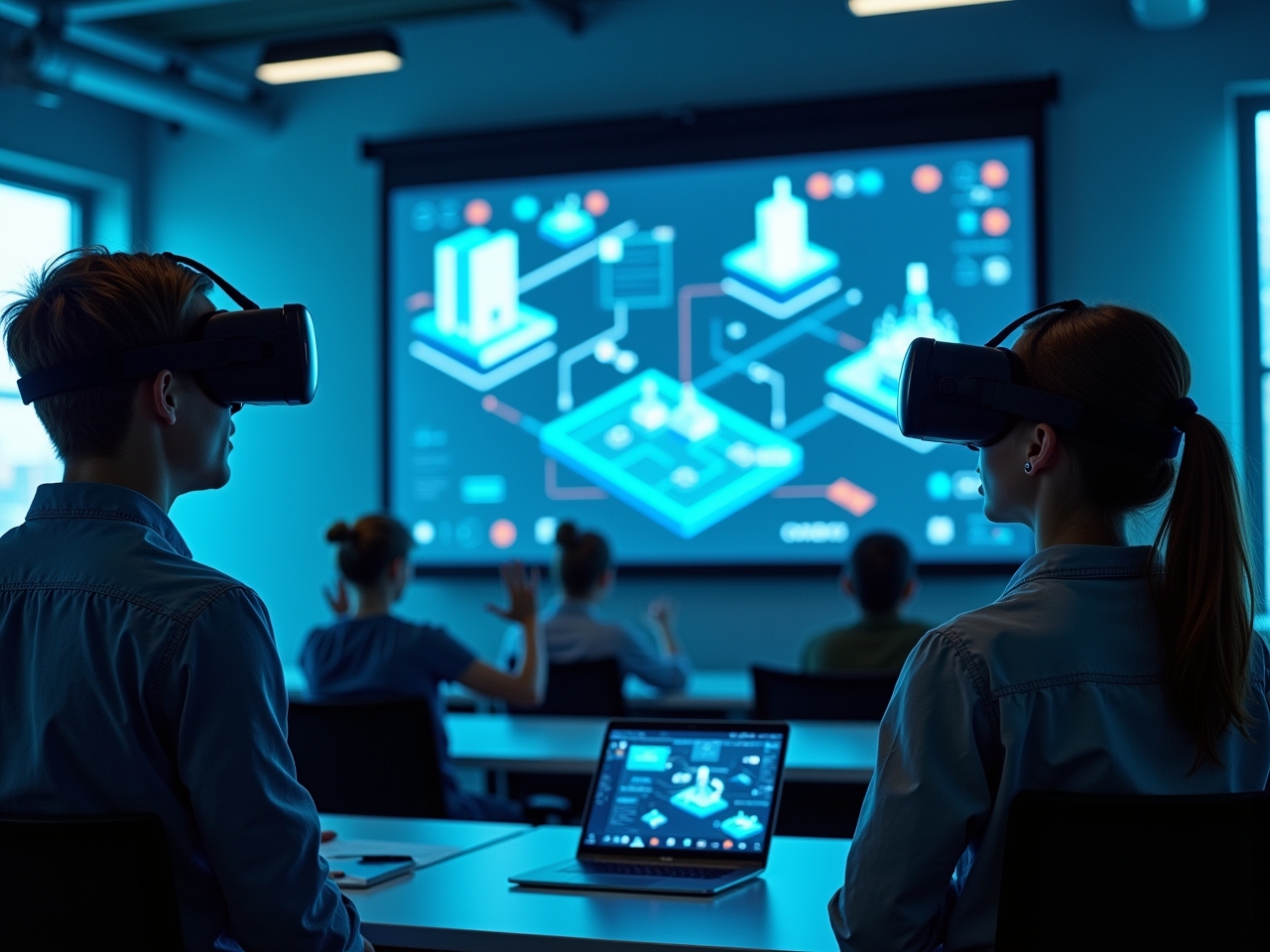 Person using VR headset